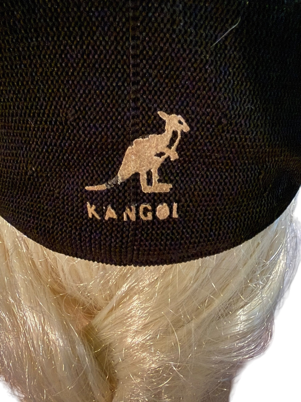 Kangol Black Newsboy Cap Hat
