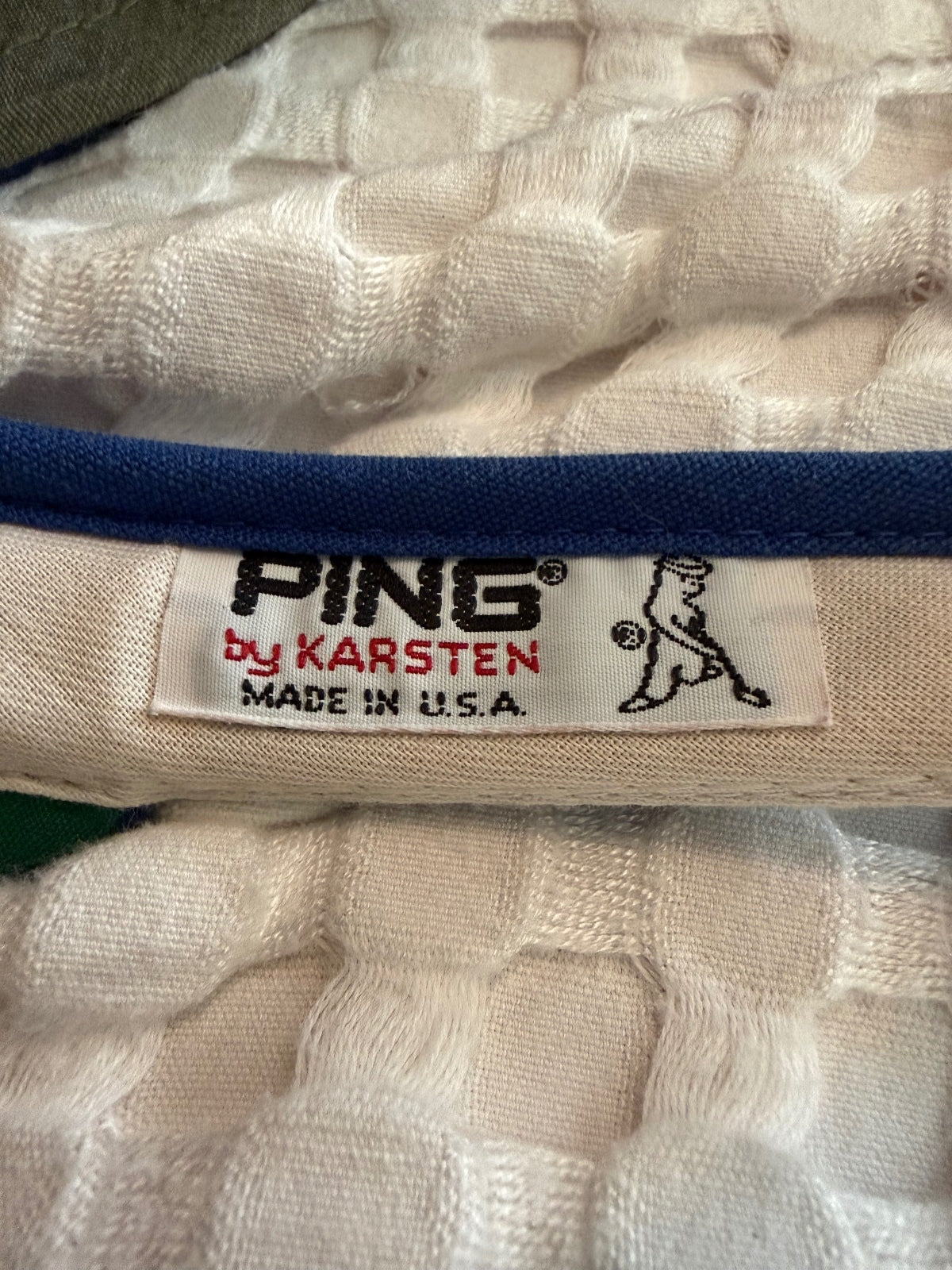 Vintage PING Blue Golf Visor Hat