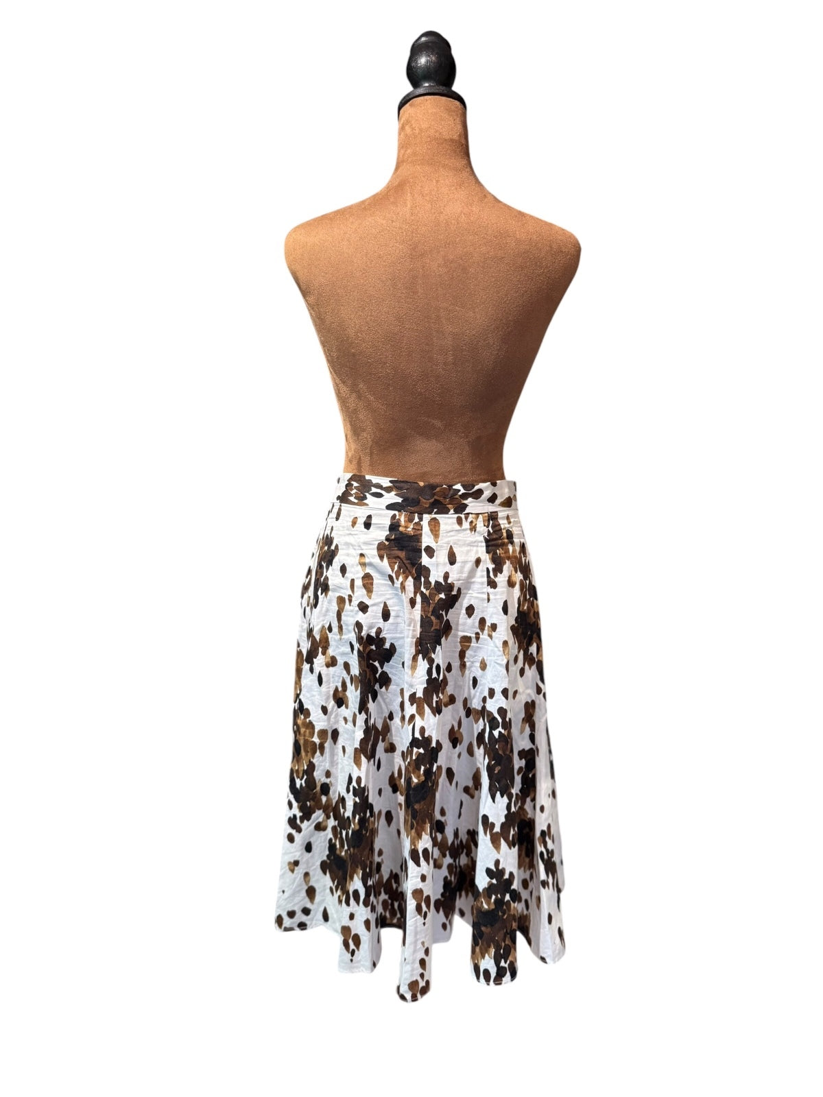 Grace Women's Floral Cotton Midi Skirt