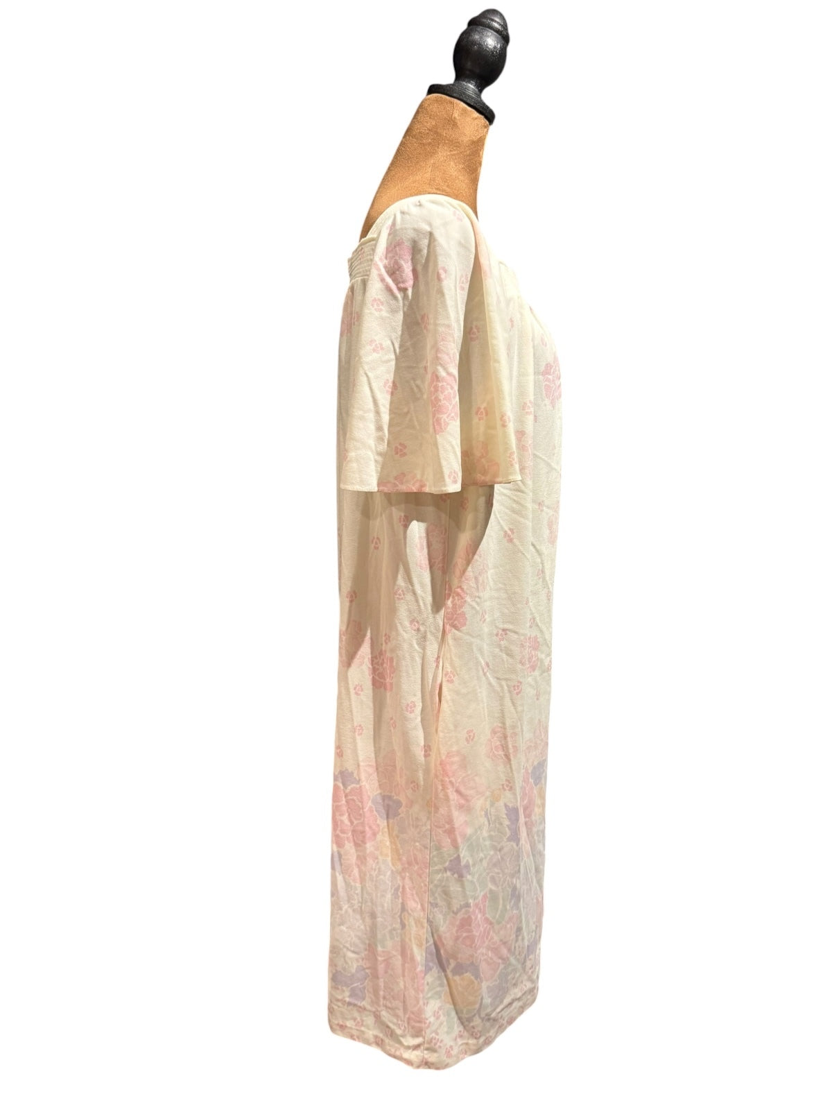 Vintage Take-Along Sears Medium Floral House Dress with Front Zipper