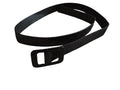 Black Textured Glam Belt with Rectangular Buckle