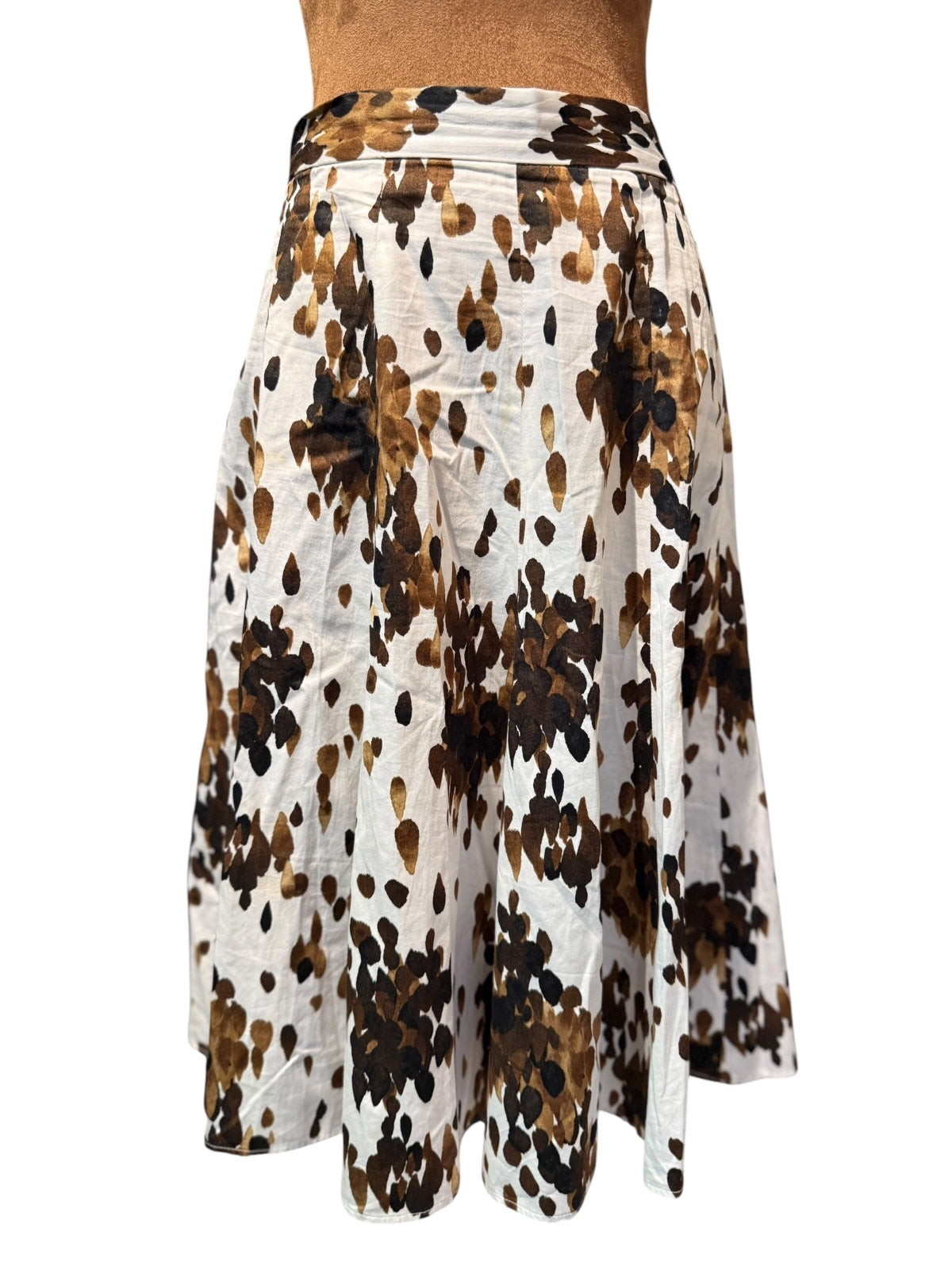 Grace Women's Floral Cotton Midi Skirt