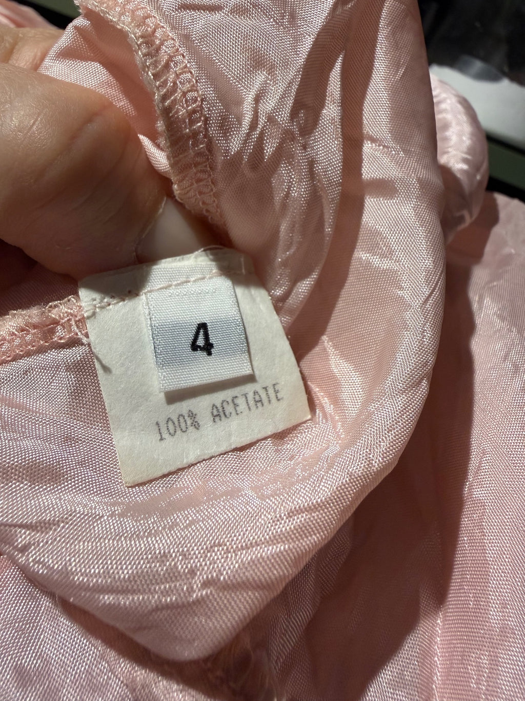 Vintage Style Soft Pink Slip Dress