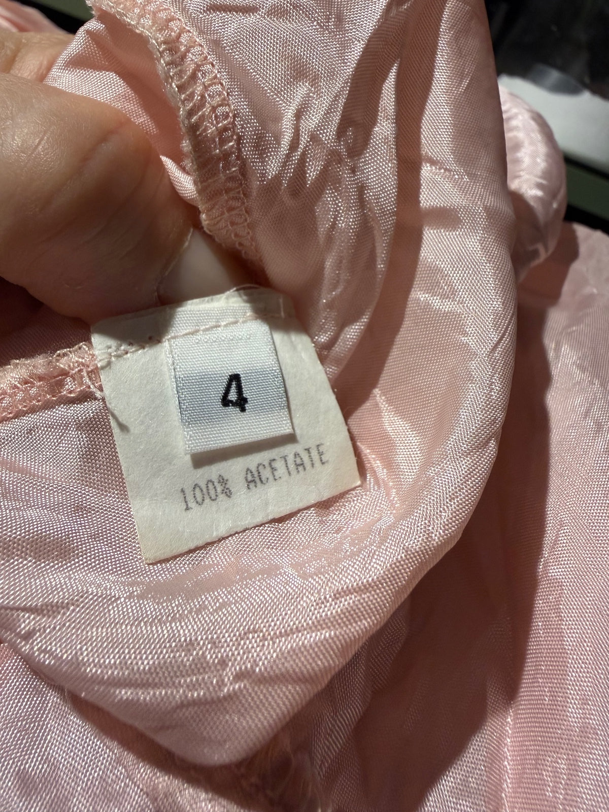 Vintage Style Soft Pink Slip Dress