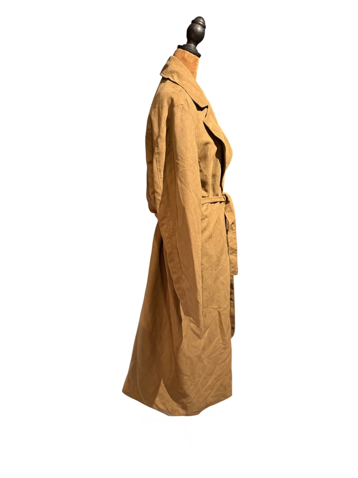 Banana Republic Suede-like Trench Coat in Beige