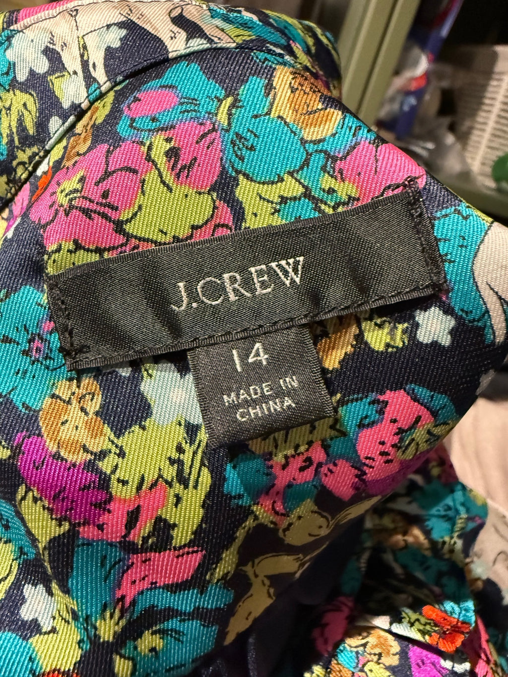 J.Crew Women's Goat and Flowers Ruffle Dress
