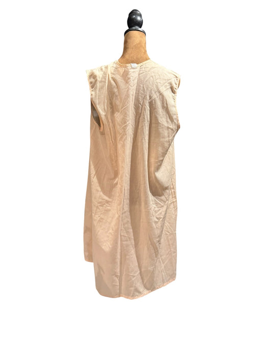Vintage Katz Peach Embroidered Sleeveless Nightgown