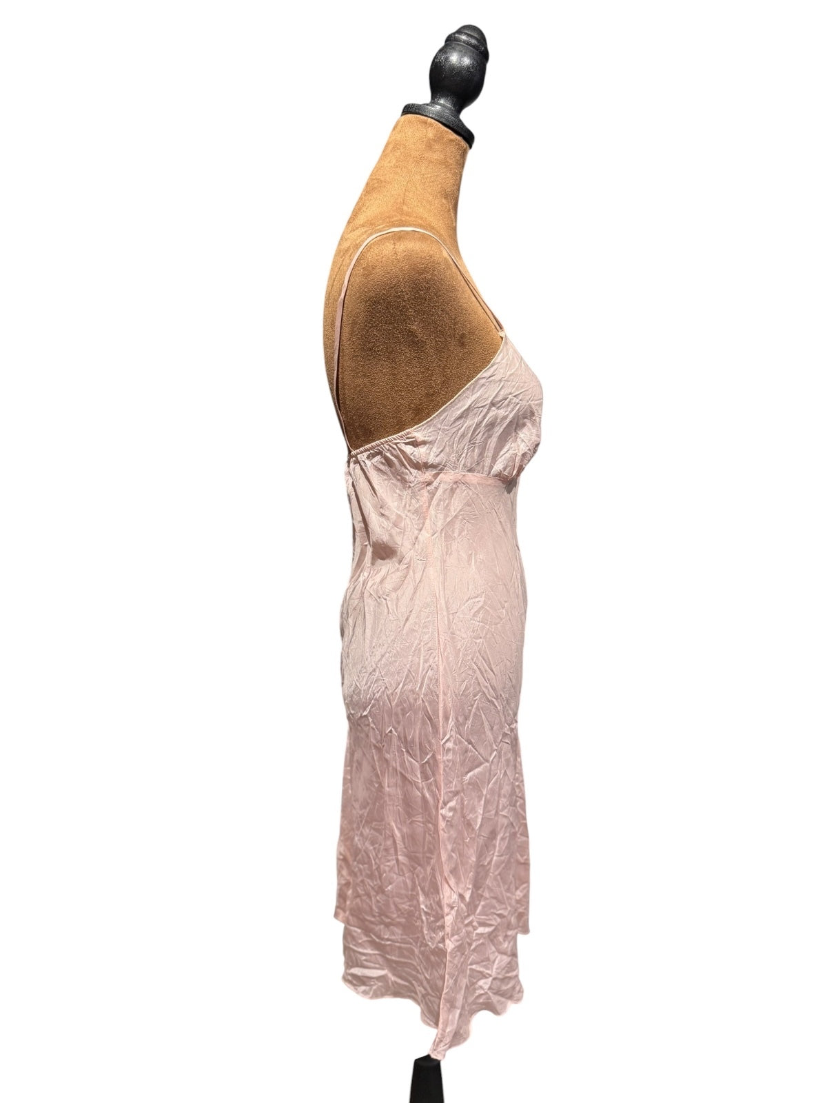 Vintage Style Soft Pink Slip Dress
