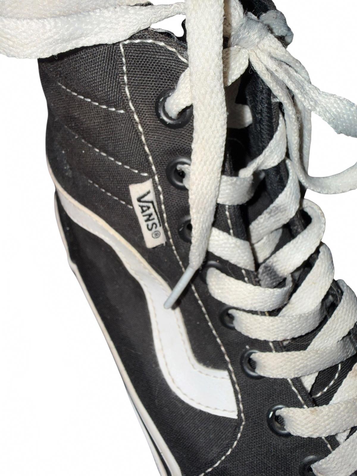 Vans Sk8-Hi Black and White High Top Sneakers