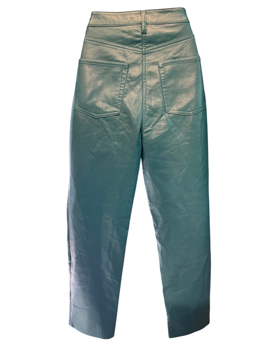 Wilfred Women's Teal Faux Leather Pants