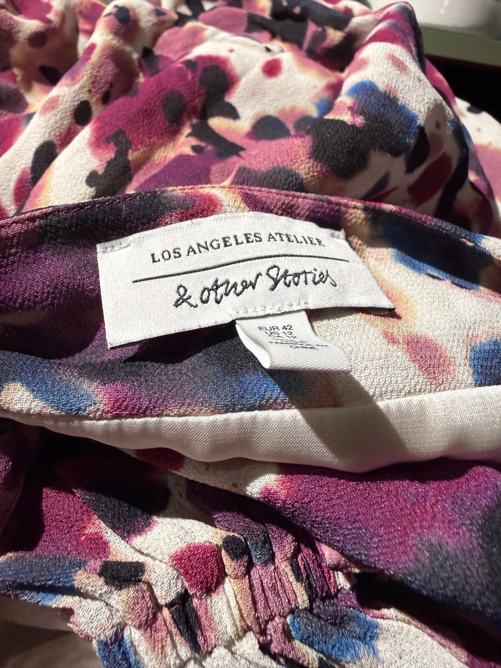 & Other Stories Los Angeles Atelier Floral Wrap Blouse with Bell Sleeves