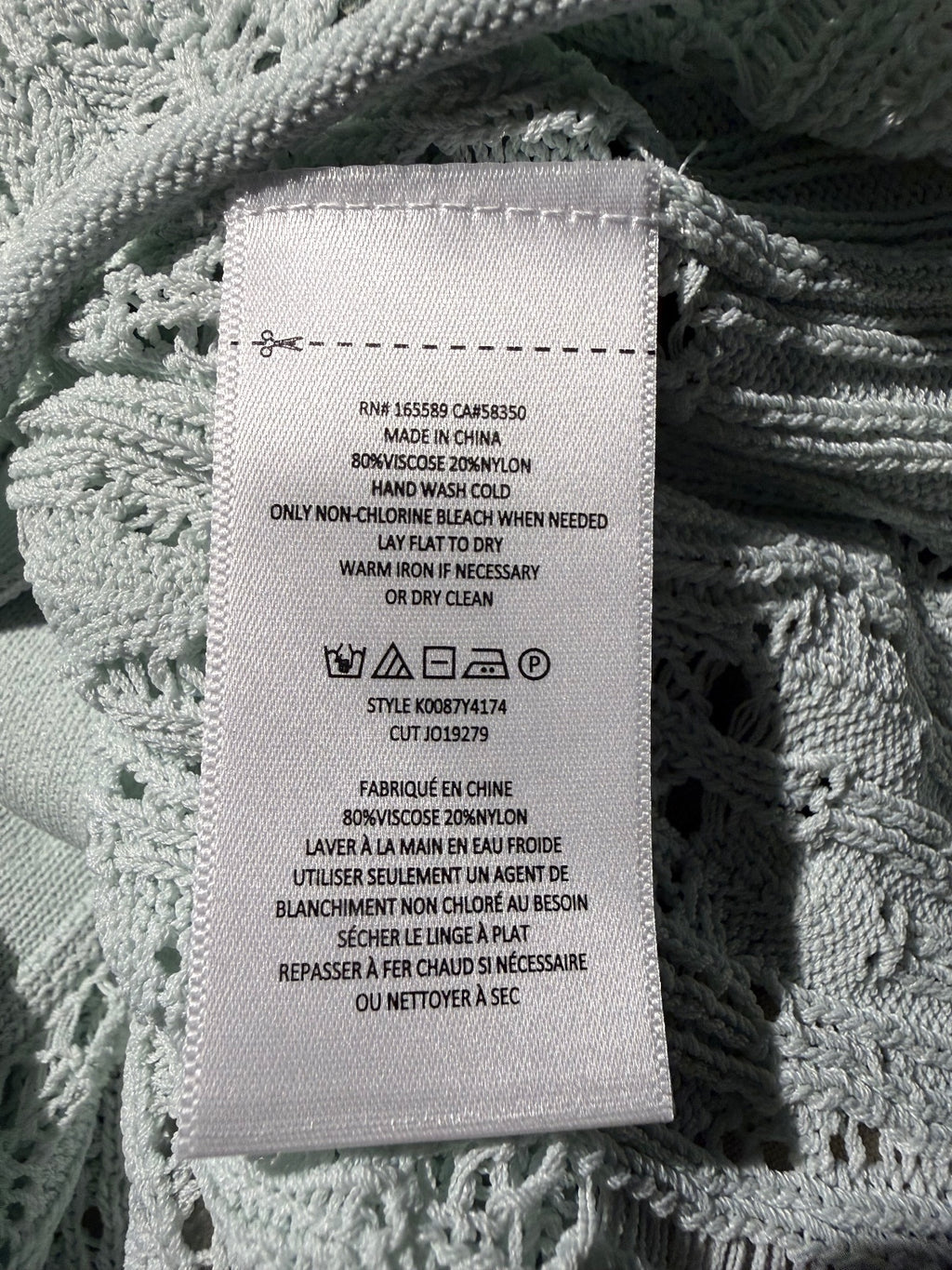 Joie Lightweight Button-Up Knit Sweater Cardigan in Soft Sea