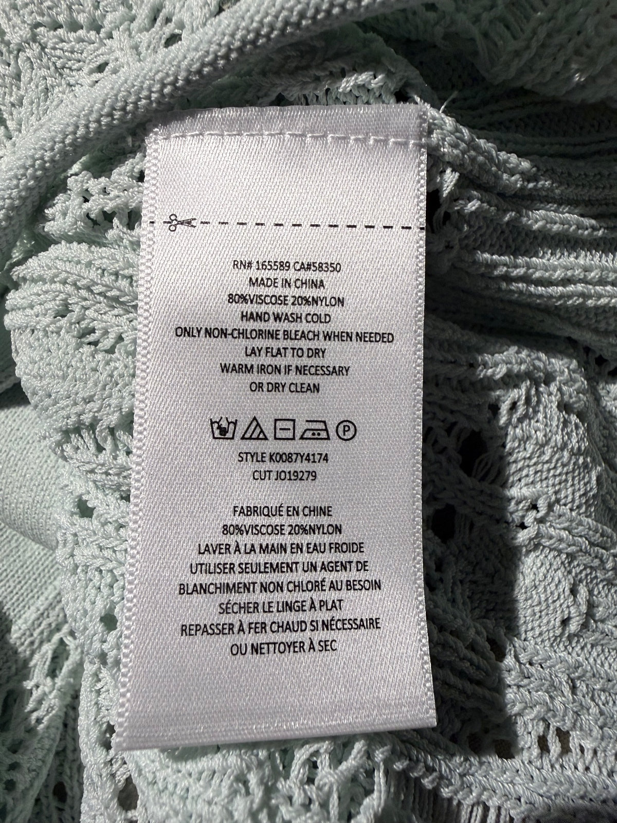 Joie Lightweight Button-Up Knit Sweater Cardigan in Soft Sea