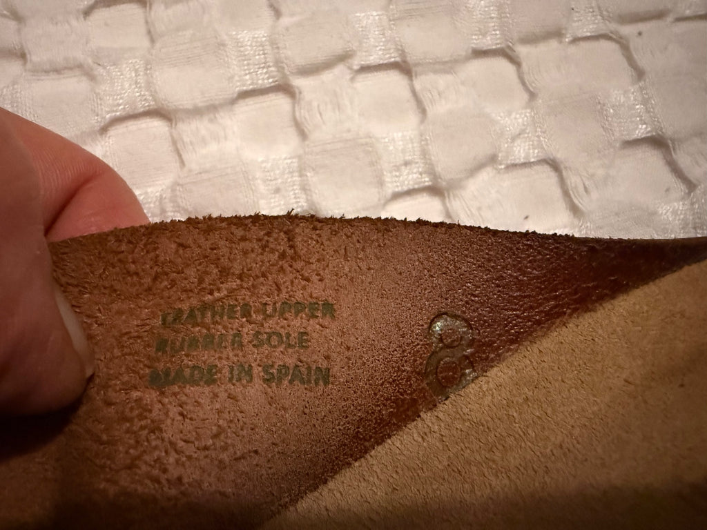 Yokono Brown Leather Wedge Sandals Made in Spain
