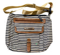 Lily Bloom Navy and White Striped Crossbody Bag
