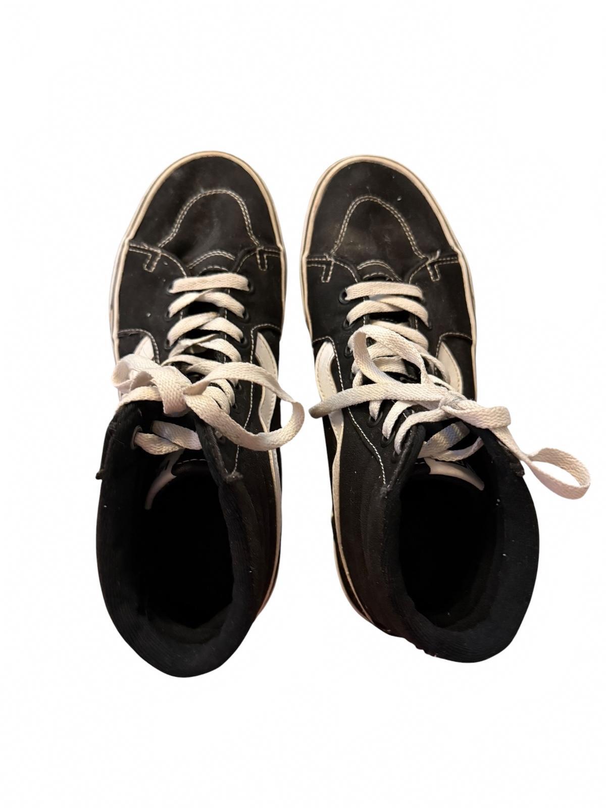 Vans Sk8-Hi Black and White High Top Sneakers
