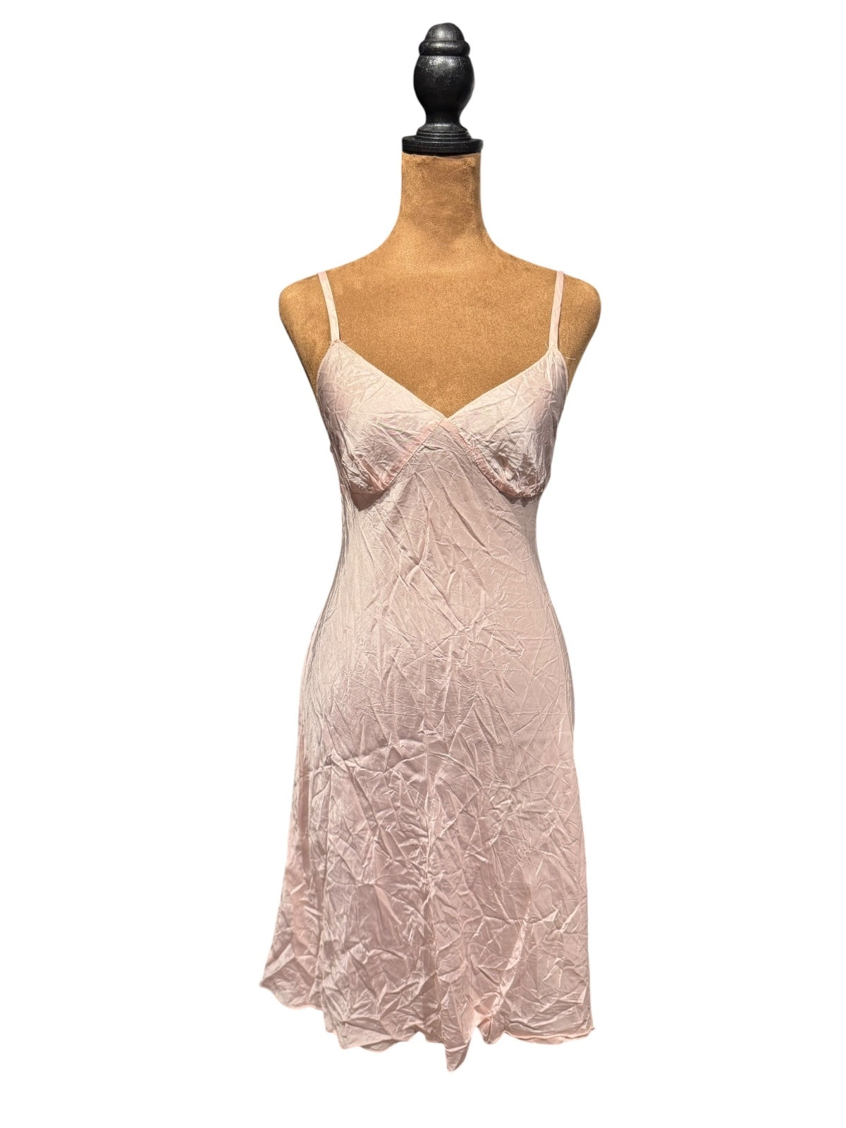 Vintage Style Soft Pink Slip Dress