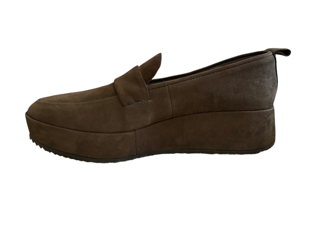 Eileen Fisher Women's Brown Suede Platform Loafers