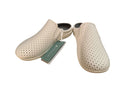 Revitalign Women's Slip-On Clogs Beige Perforated Comfort Shoes