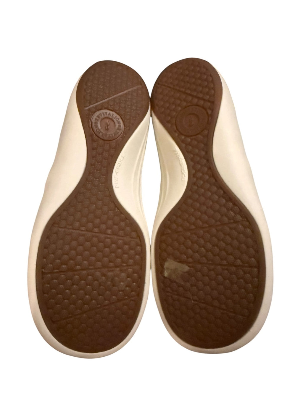 Revitalign Women's Slip-On Clogs Beige Perforated Comfort Shoes