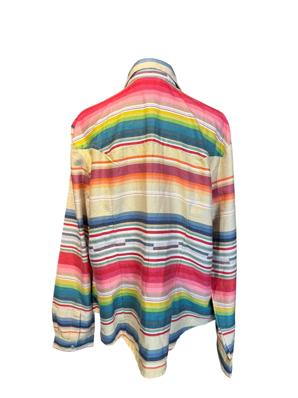 Tasha Polizzi for T.P. Saddleblanket & Co. Striped Cotton Button-Up Shirt