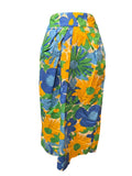 J.Crew Floral Midi Skirt with Tie Waist