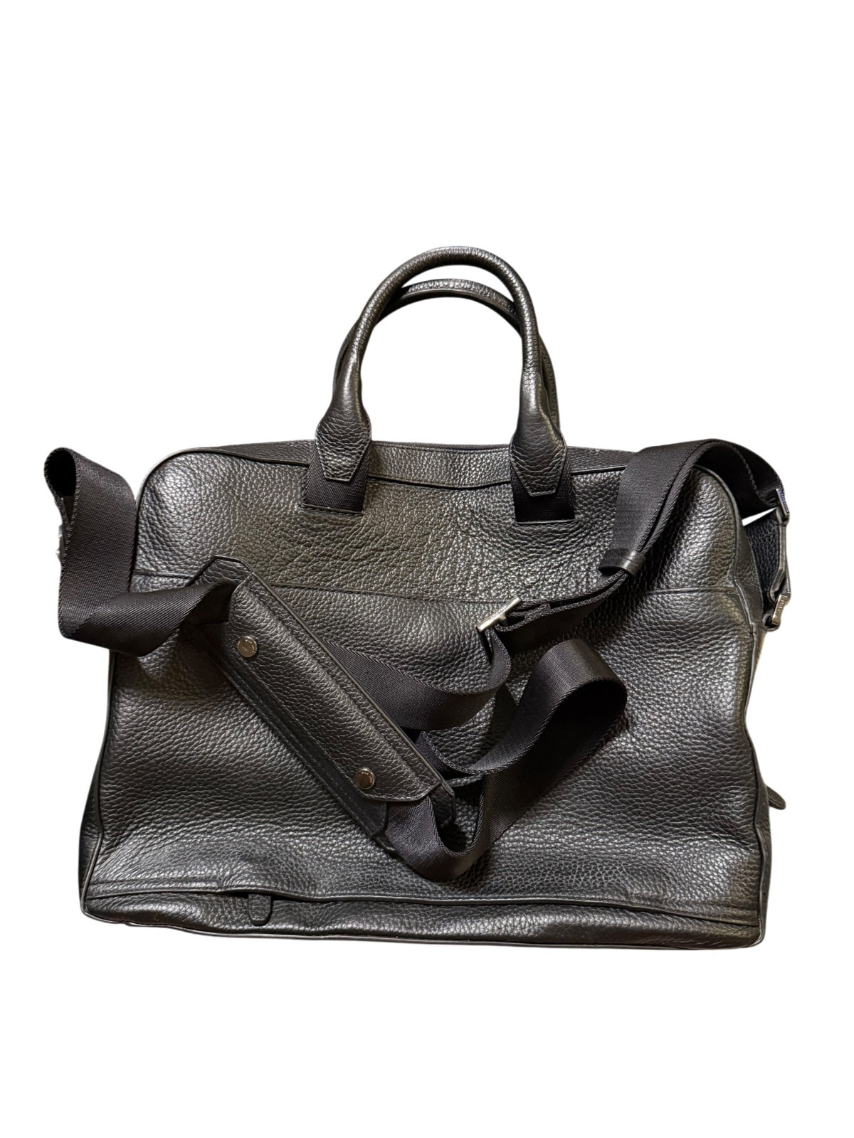 Cole Haan Grand Series Black Leather Attache Briefcase