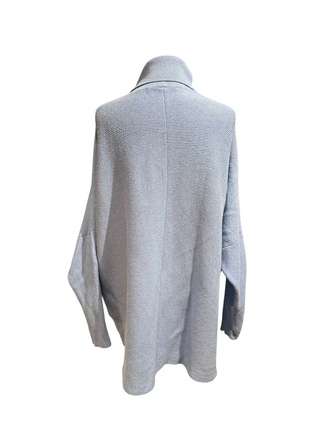Light Blue Oversized Turtleneck Sweater