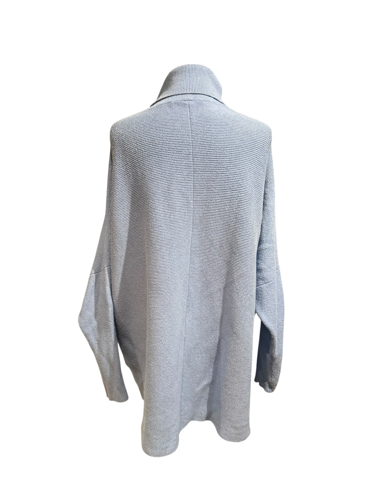 Light Blue Oversized Turtleneck Sweater