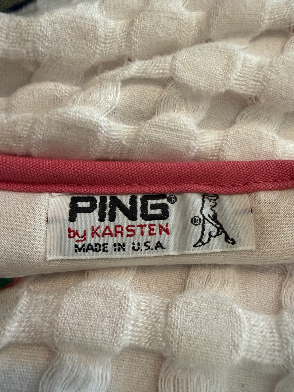 Vintage PING Pink Golf Visor Cap