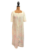 Vintage Take-Along Sears Medium Floral House Dress with Front Zipper
