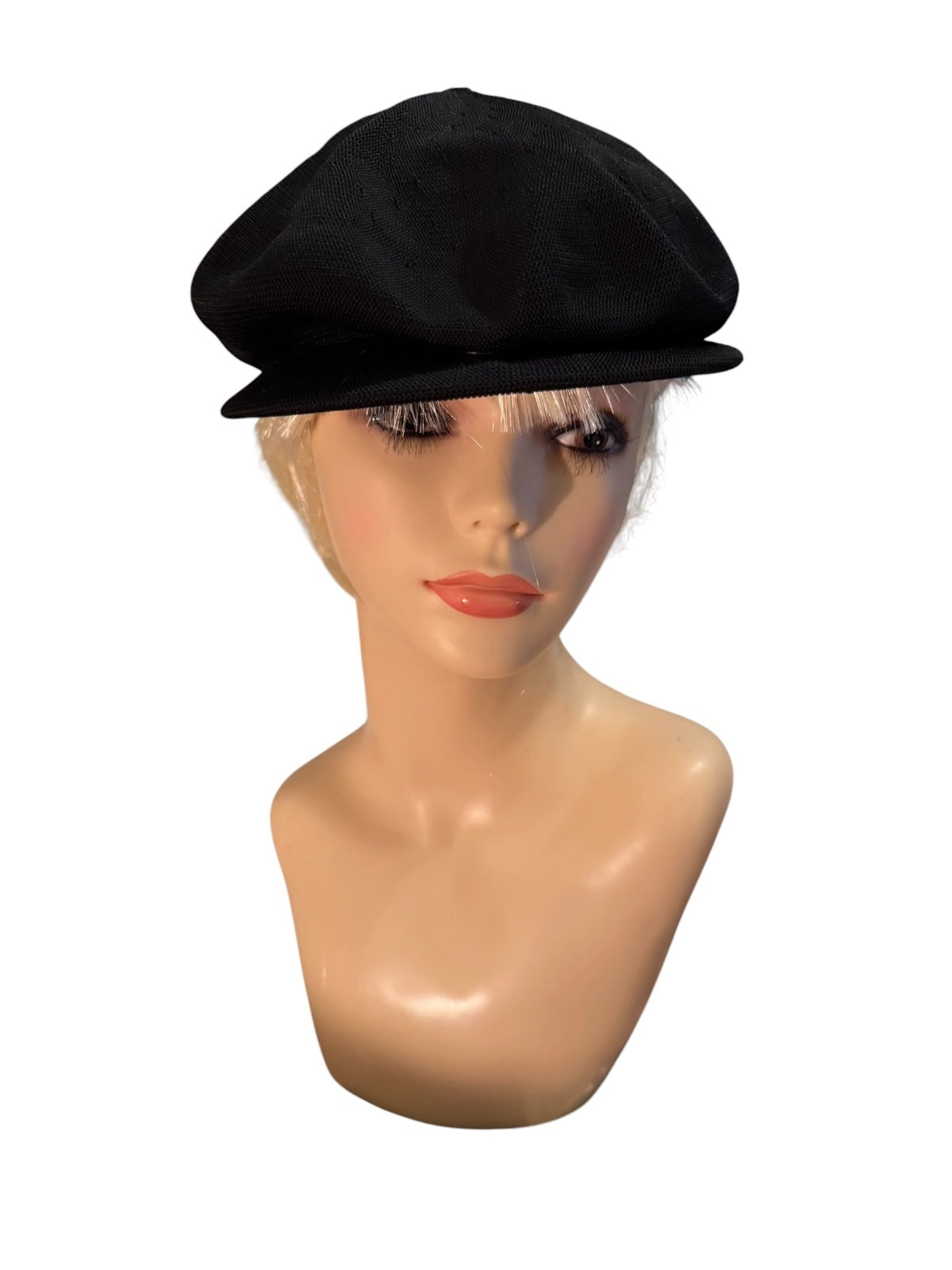 Kangol Black Newsboy Cap Hat