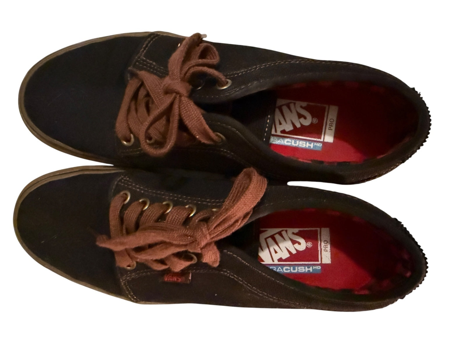 Vans Pro UltraCush Black and Brown Low Top Sneakers