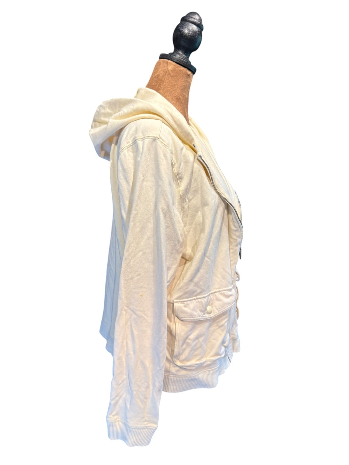 Ralph Lauren Cream Zip-Up Hoodie Jacket