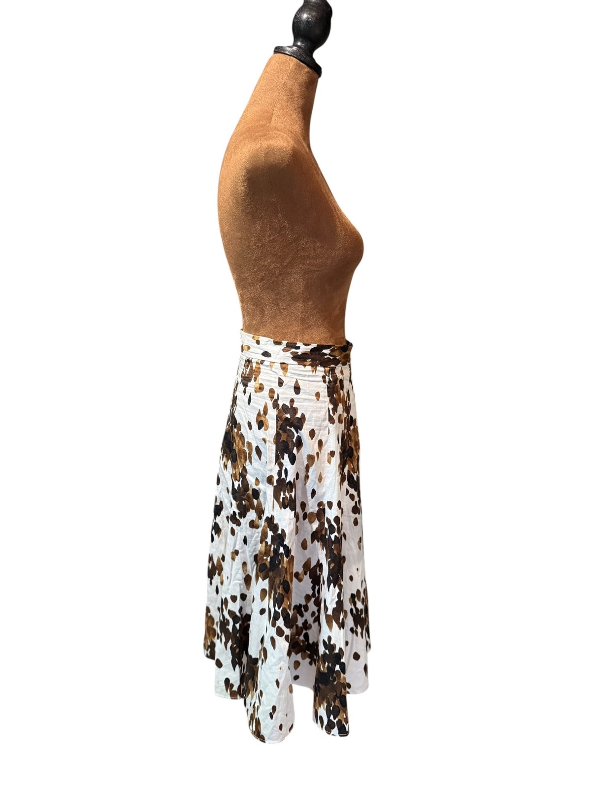 Grace Women's Floral Cotton Midi Skirt