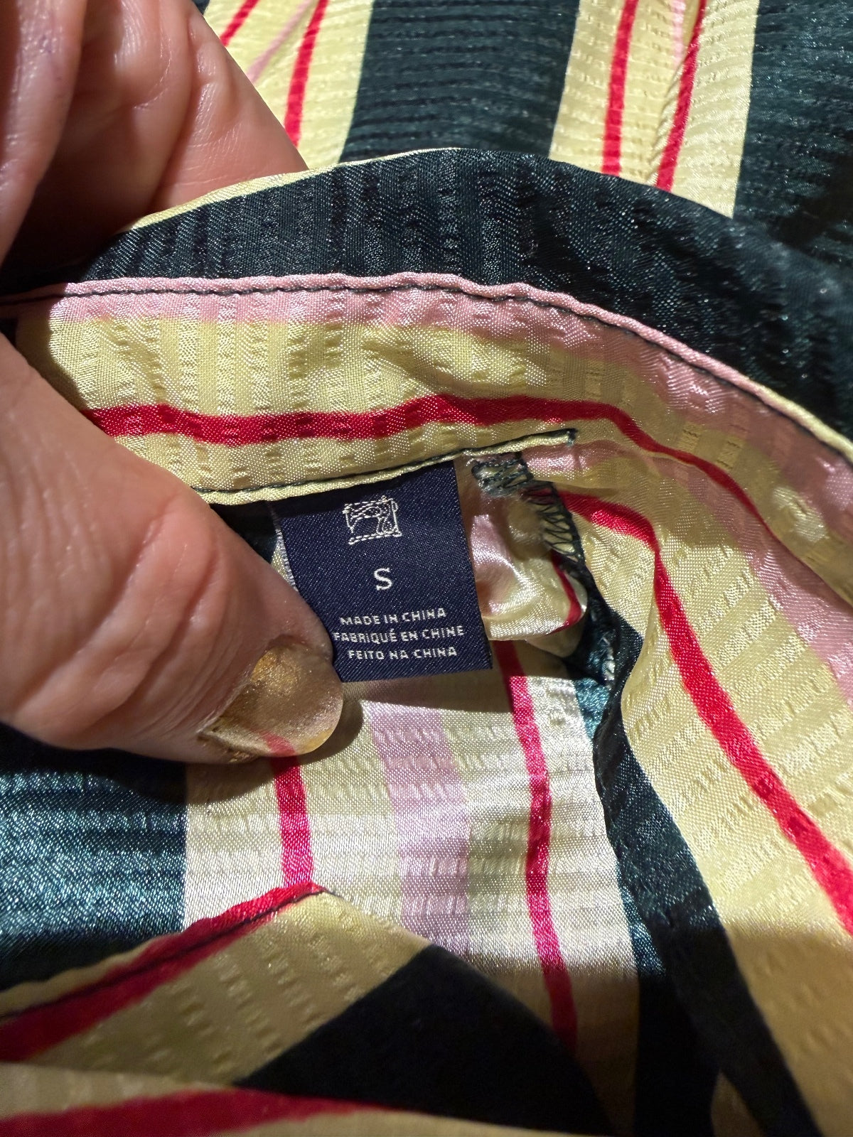 Scotch & Soda Striped Button-Down Midi Dress with Drawstring Waist