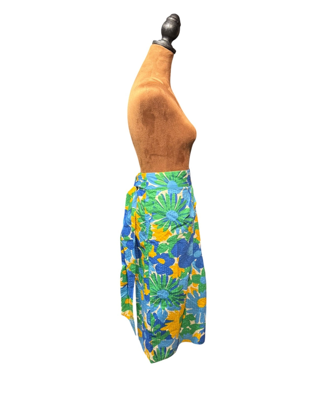 J.Crew Floral Midi Skirt with Tie Waist