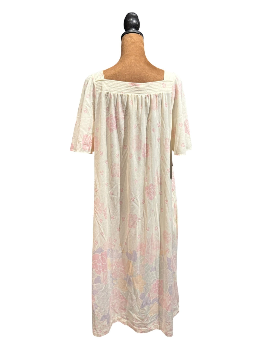 Vintage Take-Along Sears Medium Floral House Dress with Front Zipper
