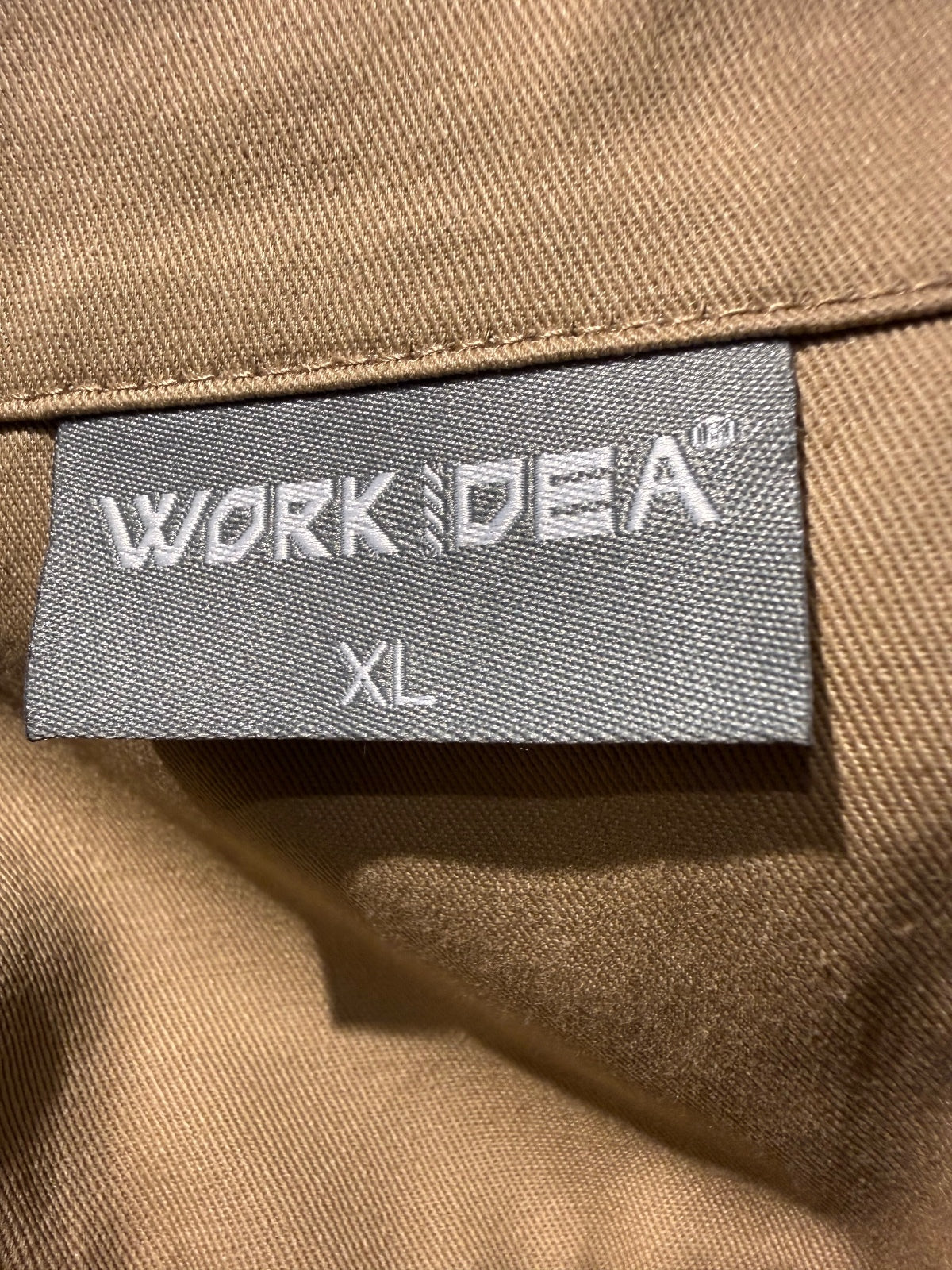 WORK IDEA Tan Utility Jumpsuit