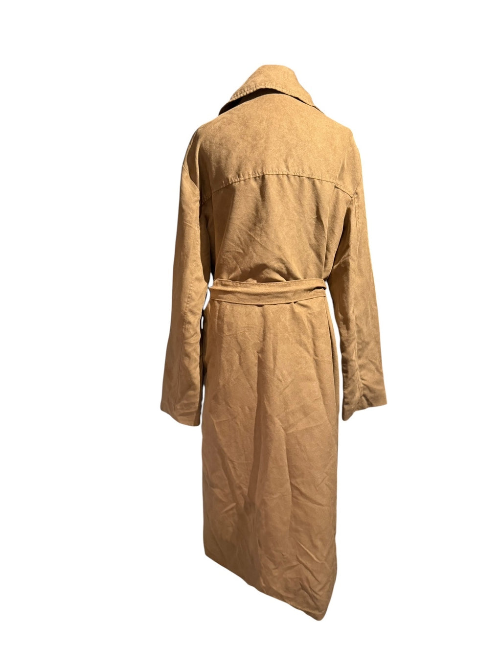 Banana Republic Suede-like Trench Coat in Beige