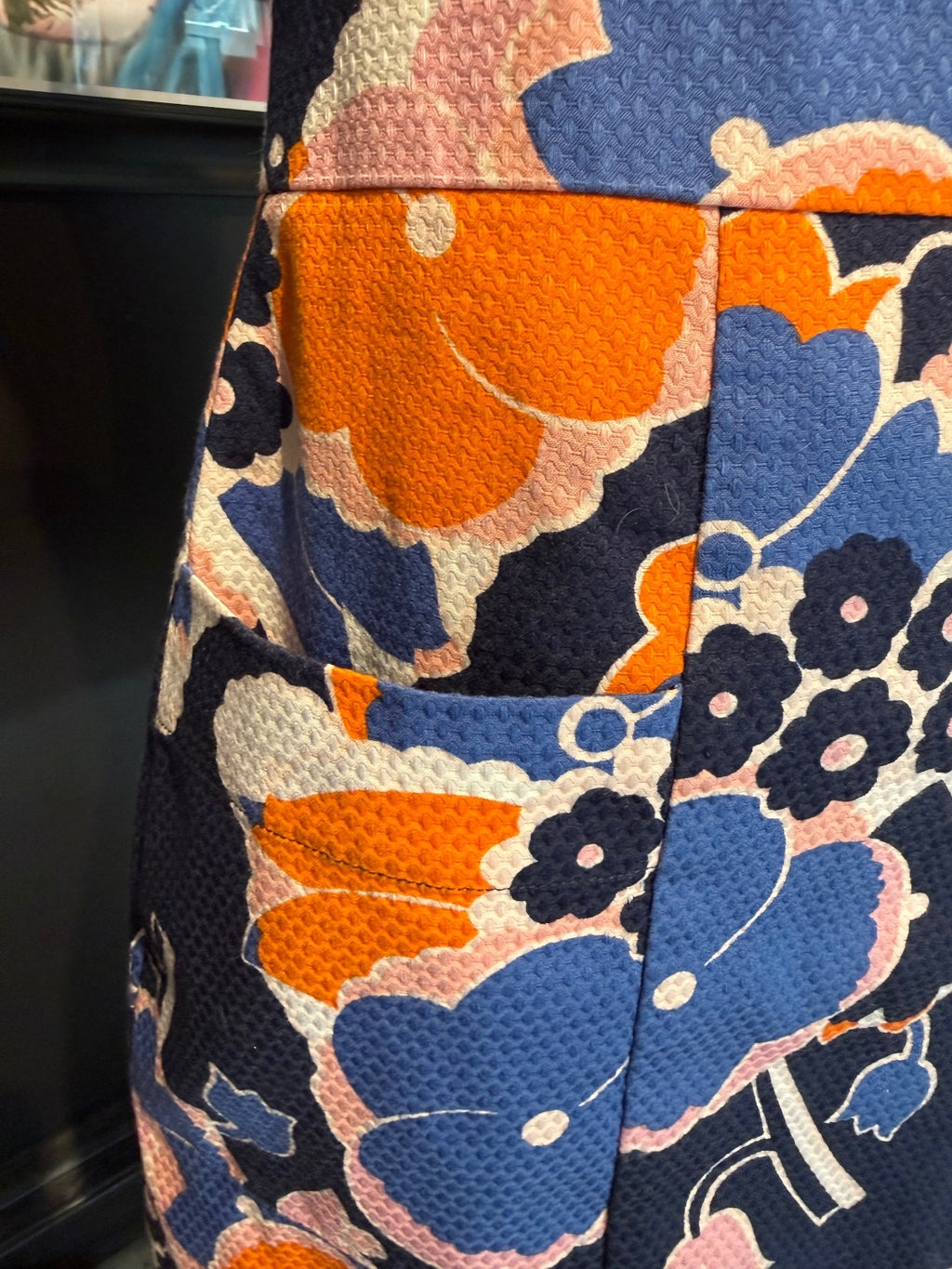 Boden Floral Textured Sleeveless Dress