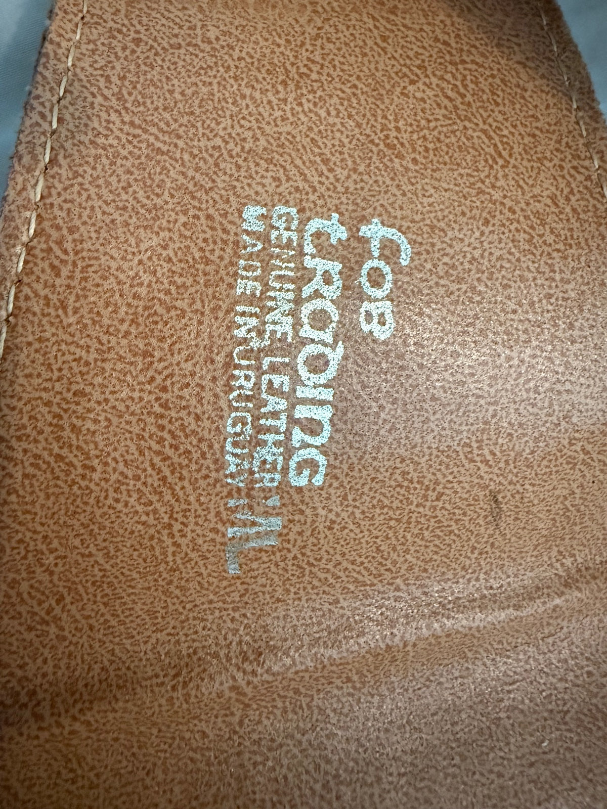 Fob Trading Genuine Leather Wide Brown Textured Belt