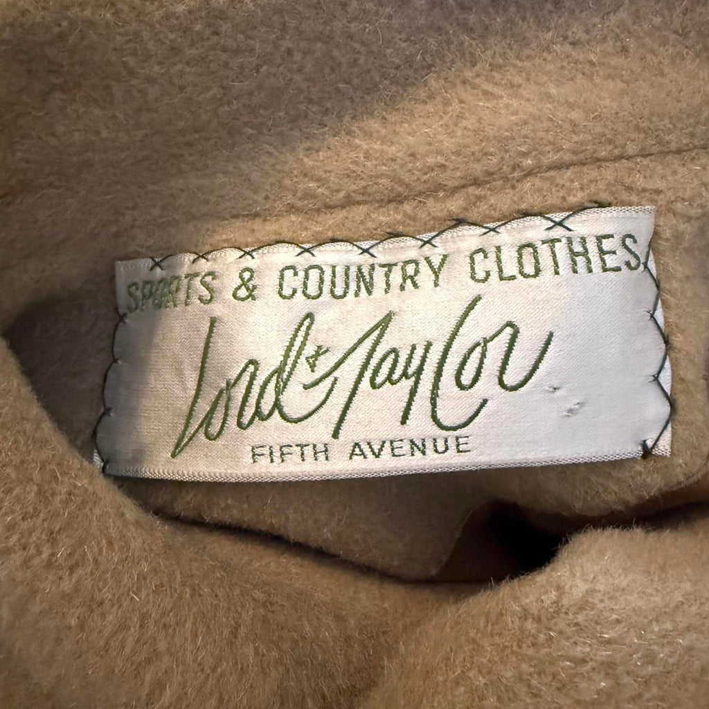 Lord & Taylor Beige Wool Peacoat