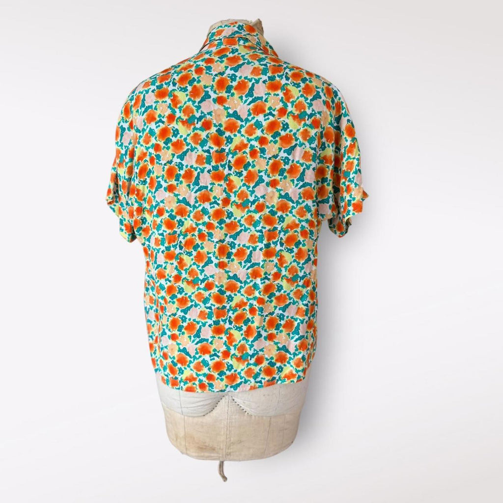 A.P.C. Floral Viscose Button-Up Shirt