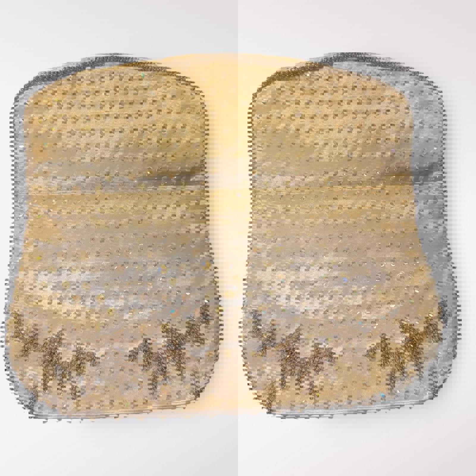 Vintage Ivory Beaded Clutch Bag