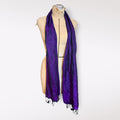 Women's Purple Silk Scarf