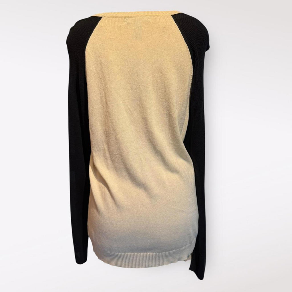 Chaps Long Sleeve Colorblock Sweater