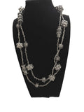Afghani Silver Beaded Necklace with Ornate Beads