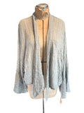Lightweight Gray Open Front Cardigan