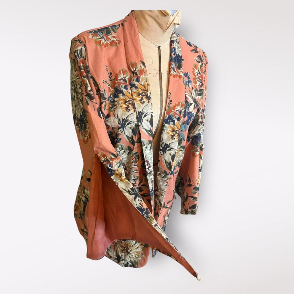 Zara Pink Floral Blazer
